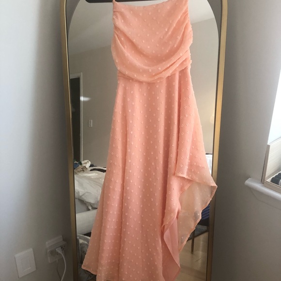 NBD Yvonne Midi Dress in Peach Nude - Picture 3 of 7
